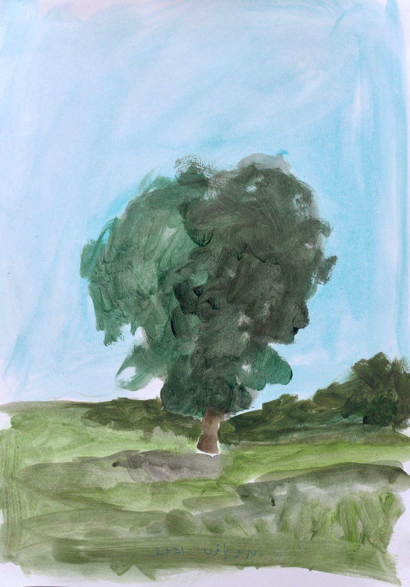 Acrylic on Cardboard<br />
30x41cm<br />
2025<br />
Available<br />
2021
